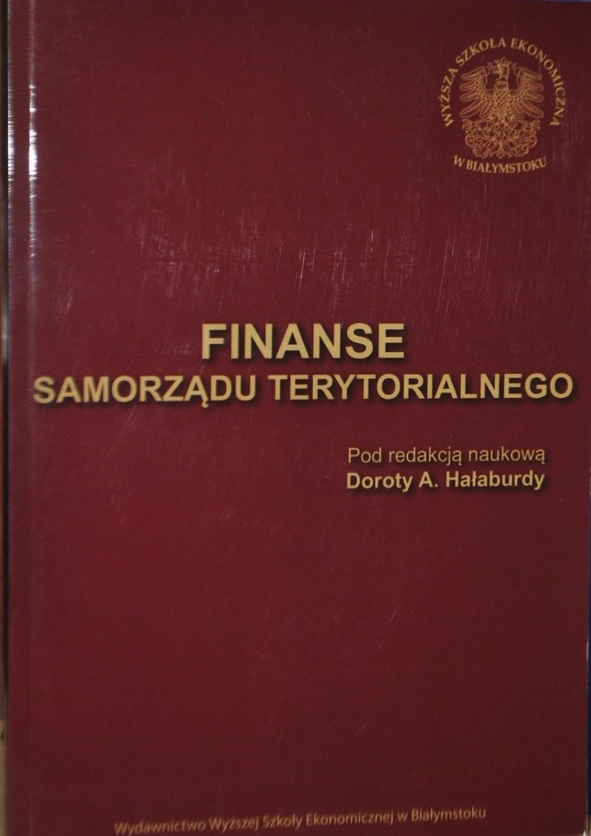 Finanse samorządu terytorialnego.