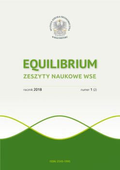 Zeszyty Naukowe. EQUILIBRIUM 2018, numer 1 (2). ISSN: 2545-1995